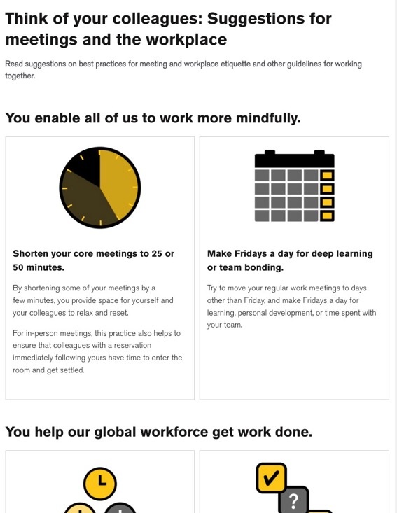 Workplace Etiquette Guidelines