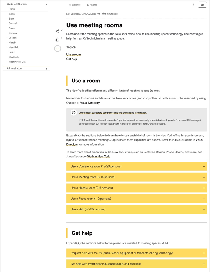 Workspace Reservation Process